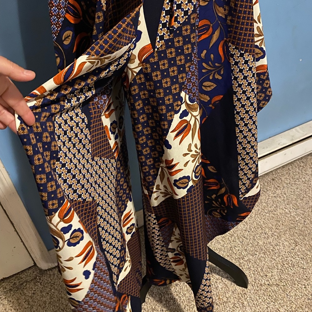 Lulus, Boho, Patchwork, Pant, Scarf Romper - image 7